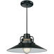 R Series 1 Light 18 inch Satin Black Pendant Ceiling Light